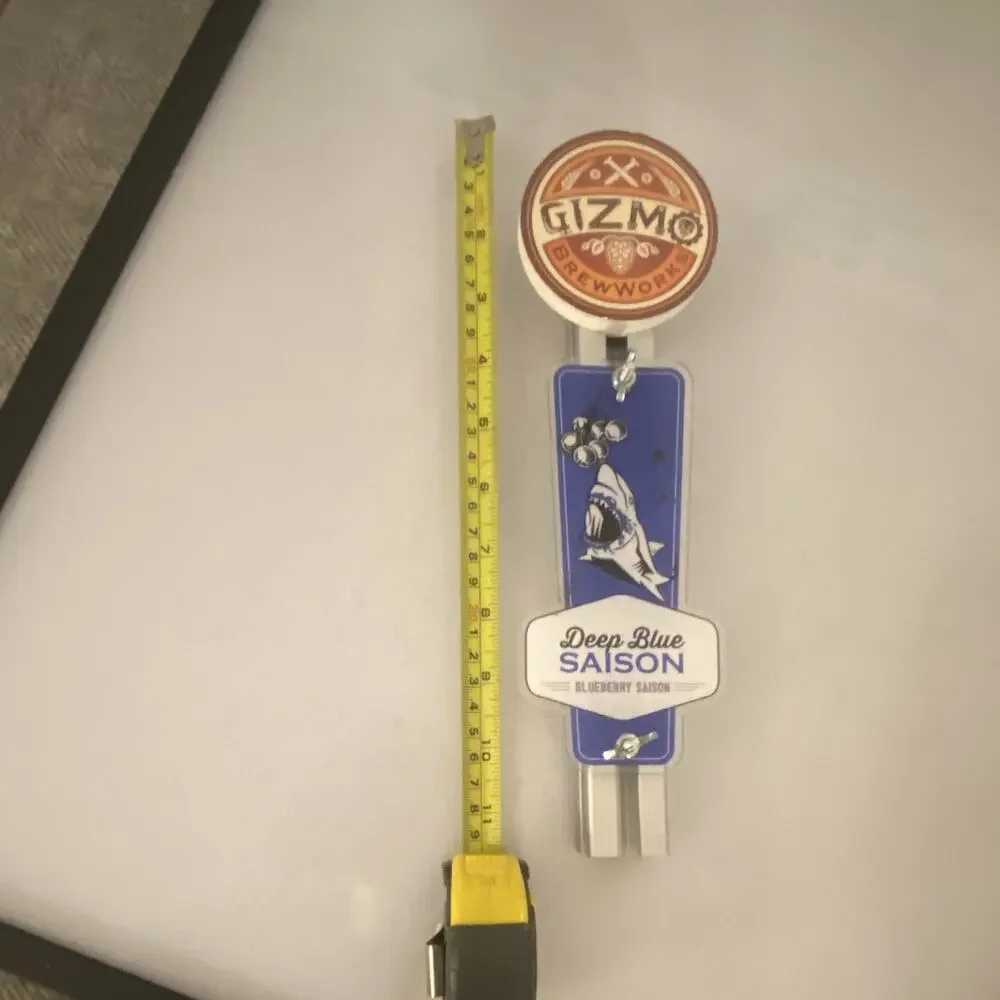 Gizmo BrewWorks Deep Blue Saison Blueberry Beer Tap Handle Knob Breweriana